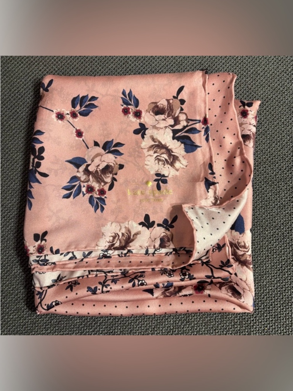 Kate spade floral silk scarf